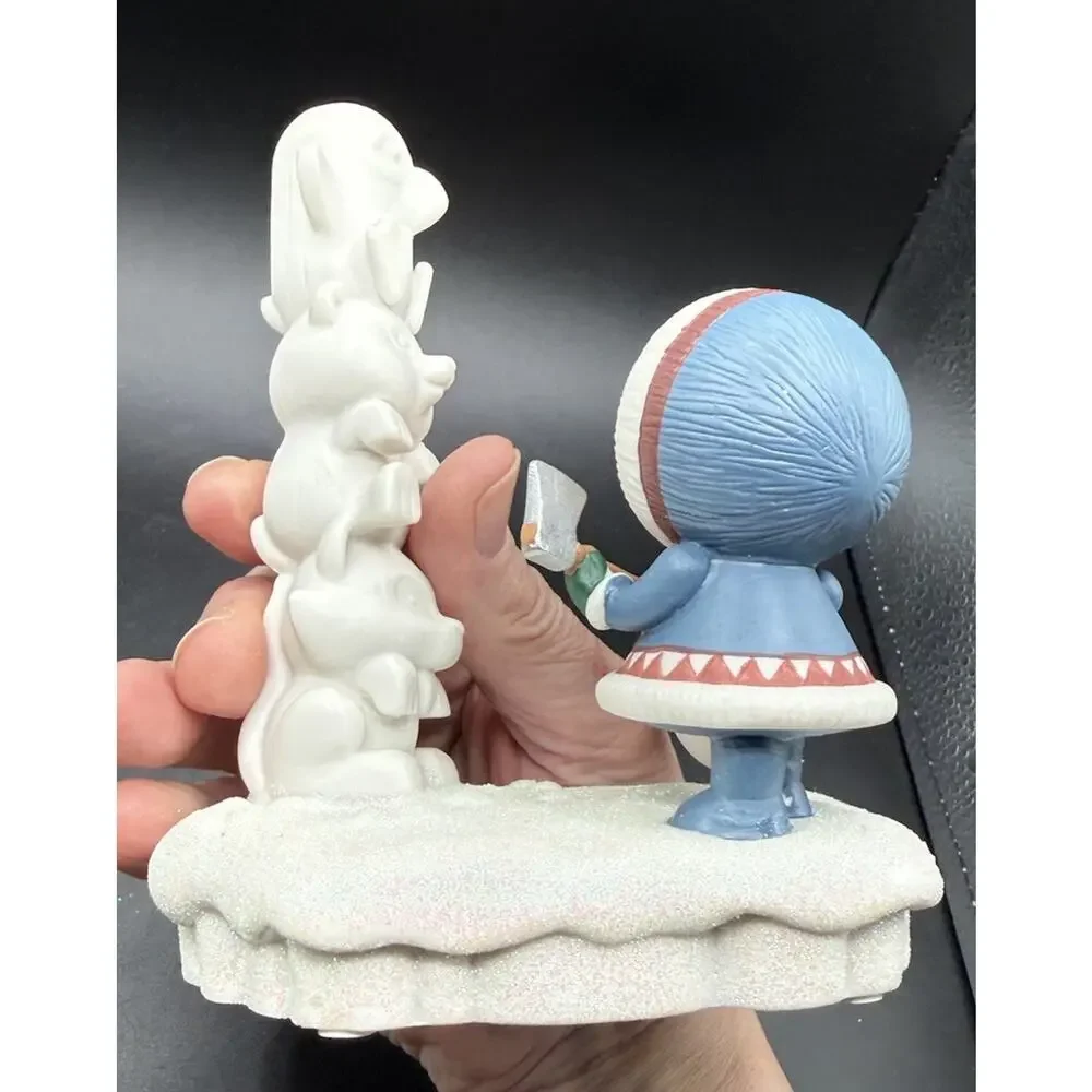Hallmark Frosty Friends #37 Ice Totem Pole Carving Ornament QX9131 No Box -LO23